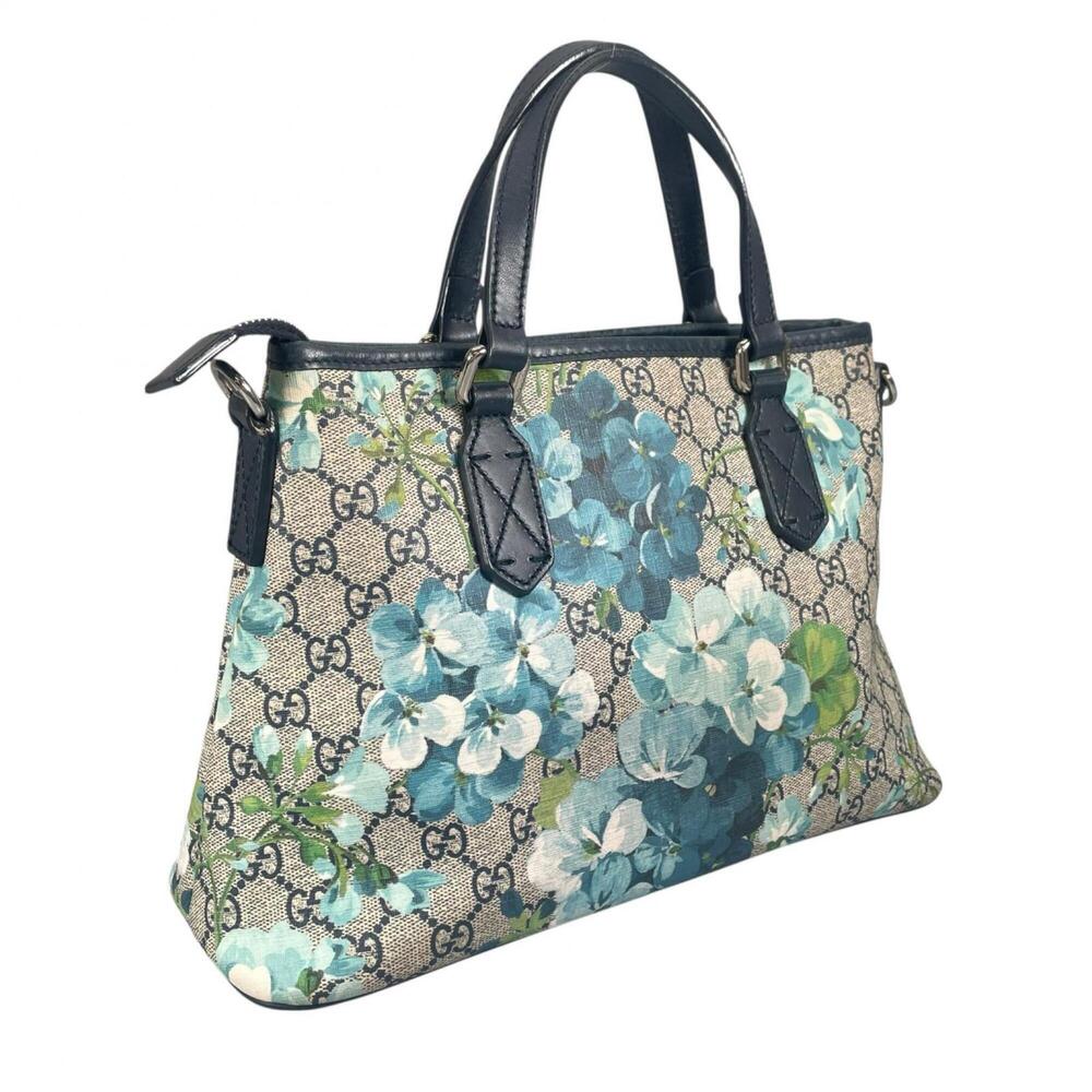 GUCCI GG Blooms 429019 Floral/Botanical Handbag, Canvas, Beige, Women's - Picture 3 of 15